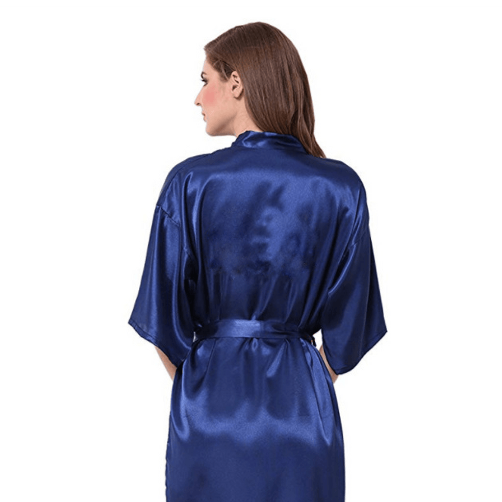 Stunning Satin Robe - Royal Blue at Lively & Co