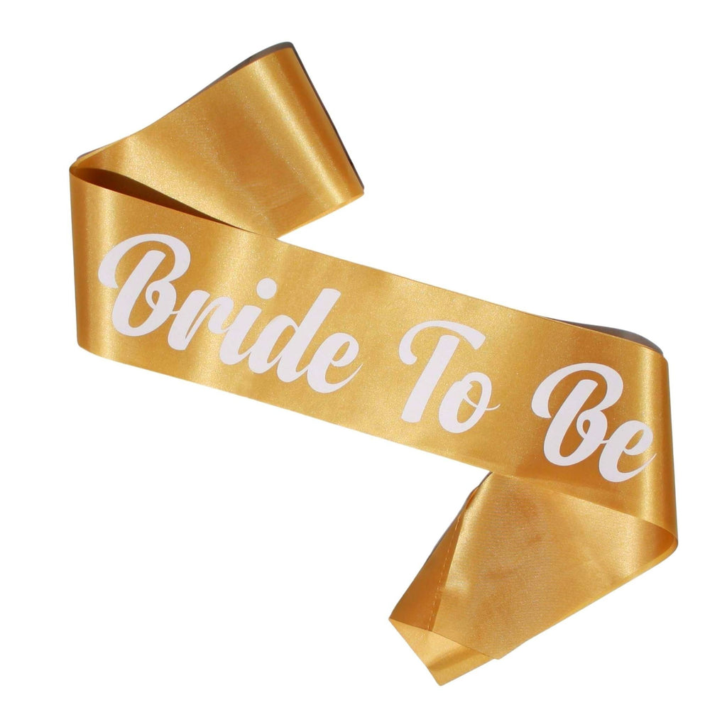 Bride To Be Gold Sash NZ