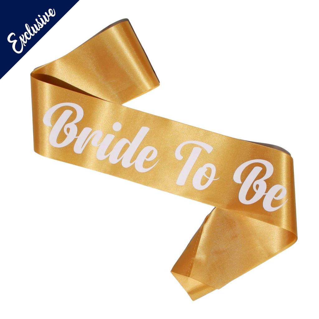 Bride To Be Gold Sash NZ