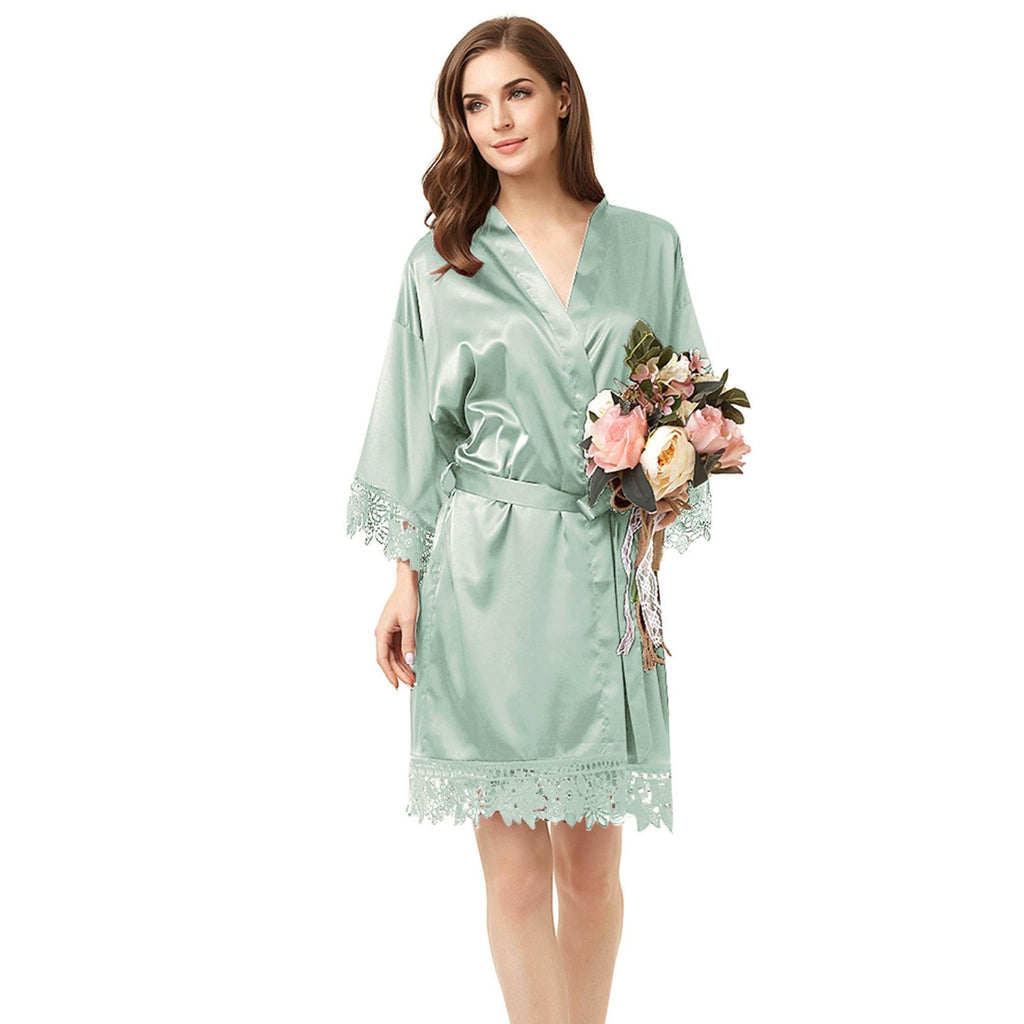 Sage Green Bridal Robe Lively & Co