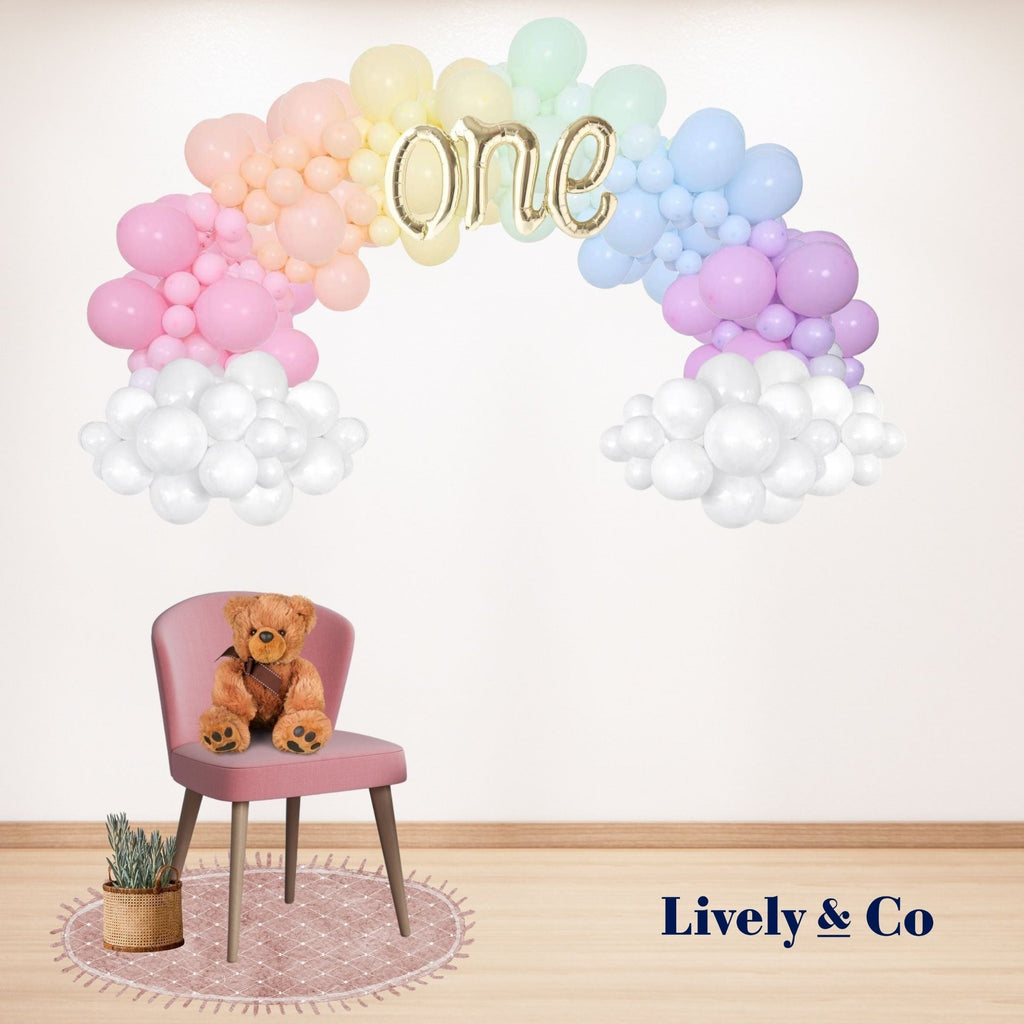 One Script Balloon Set - 5 Colours Lively & Co 