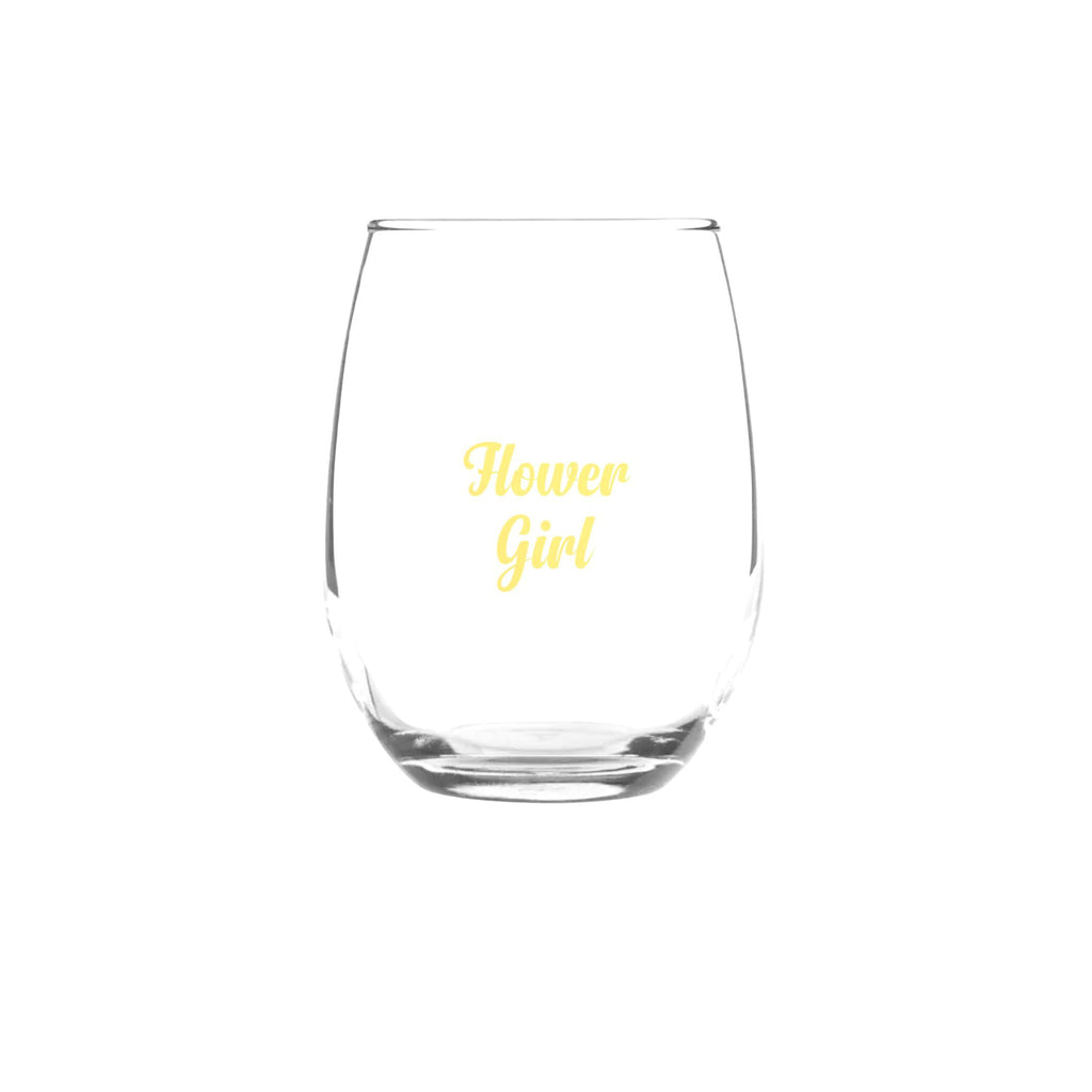Flower Girl glass decal gold NZ