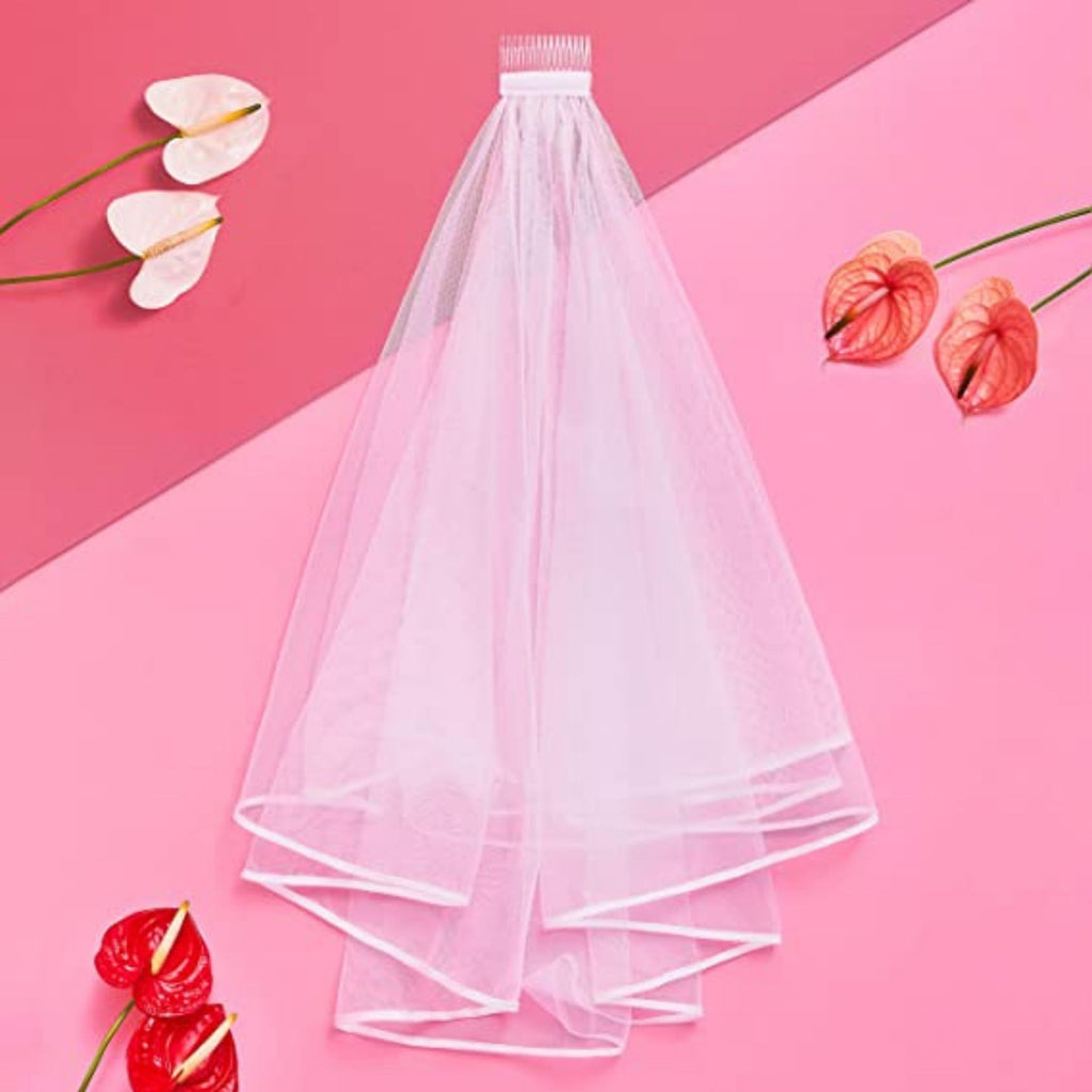 White Veil for hen party NZ