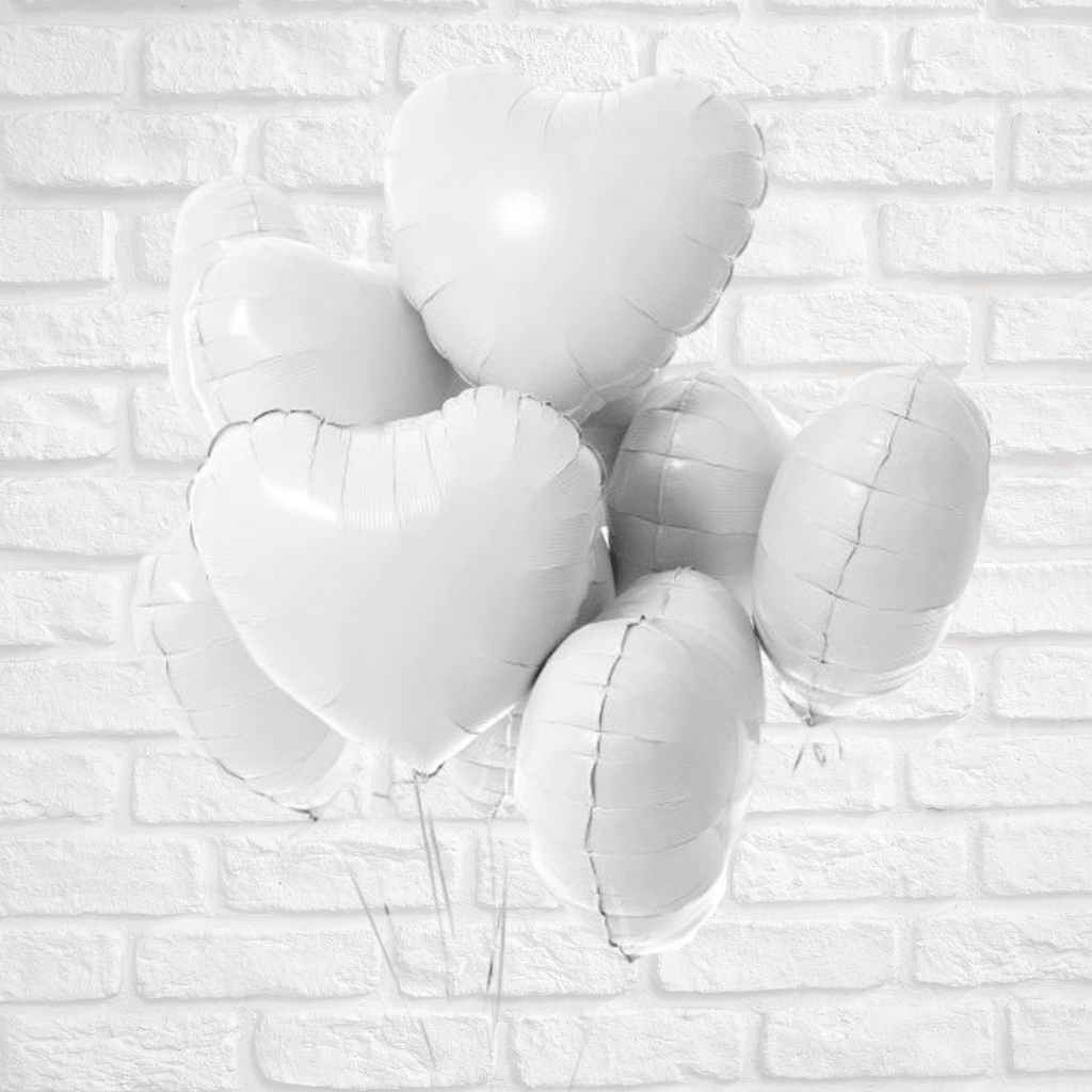 Heart Foil Balloon White NEW Lively & Co 