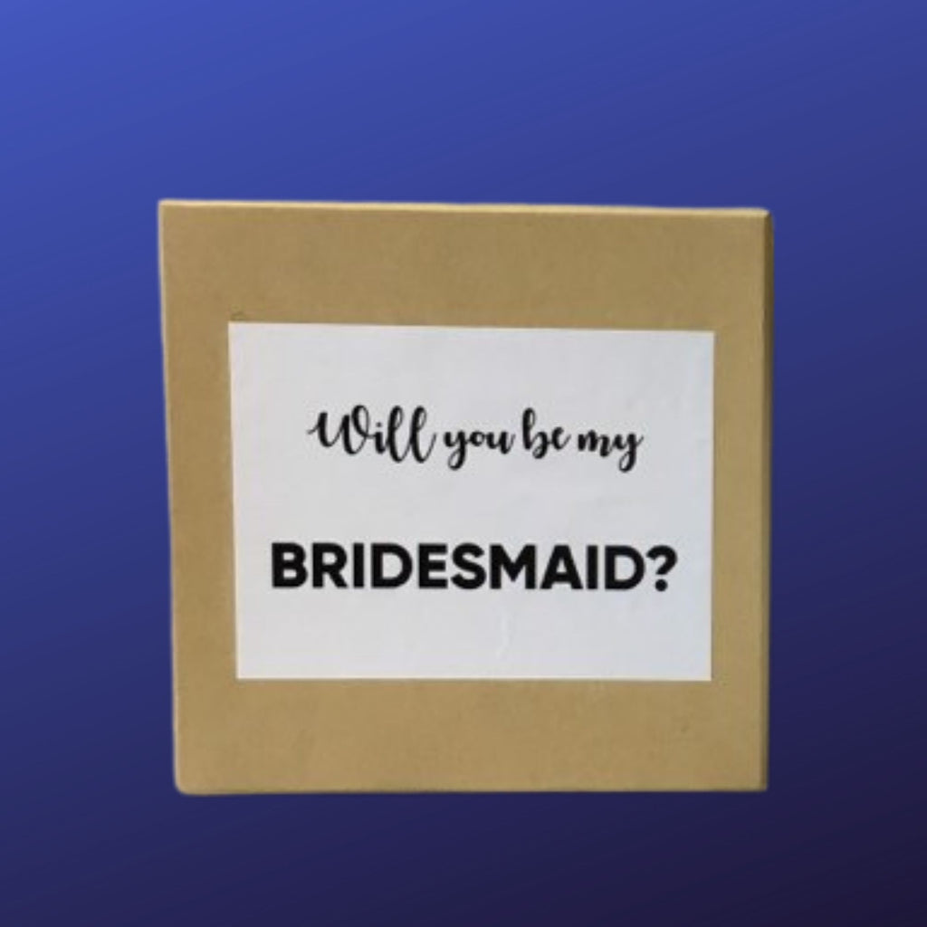 White Bridesmaid Proposal Stickers Black Writing NEW Lively & Co