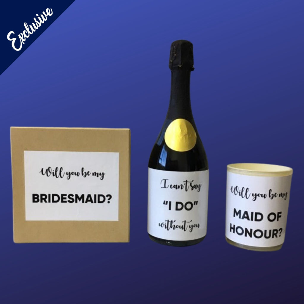 White Bridesmaid Proposal Stickers Black Writing NEW Lively & Co