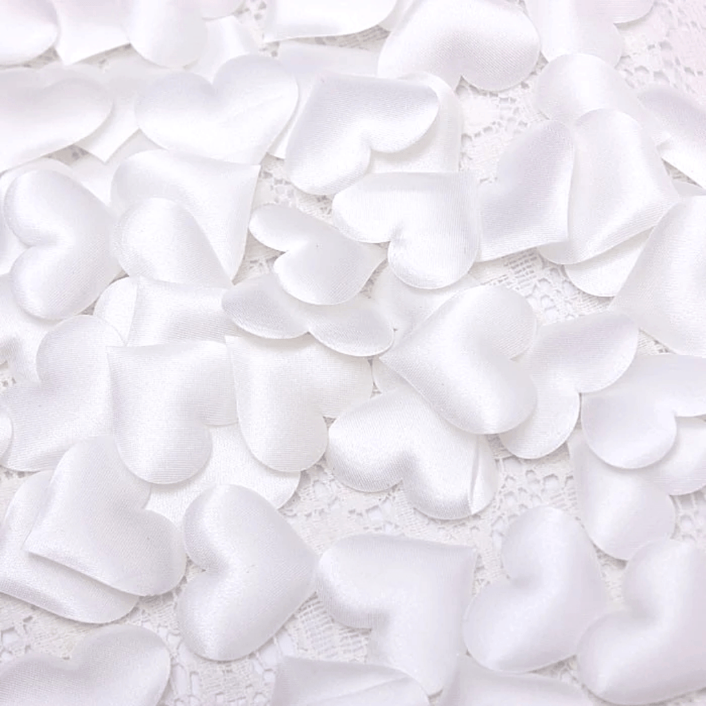 Puffed White Heart Confetti Sprinkles NEW! Lively & Co 