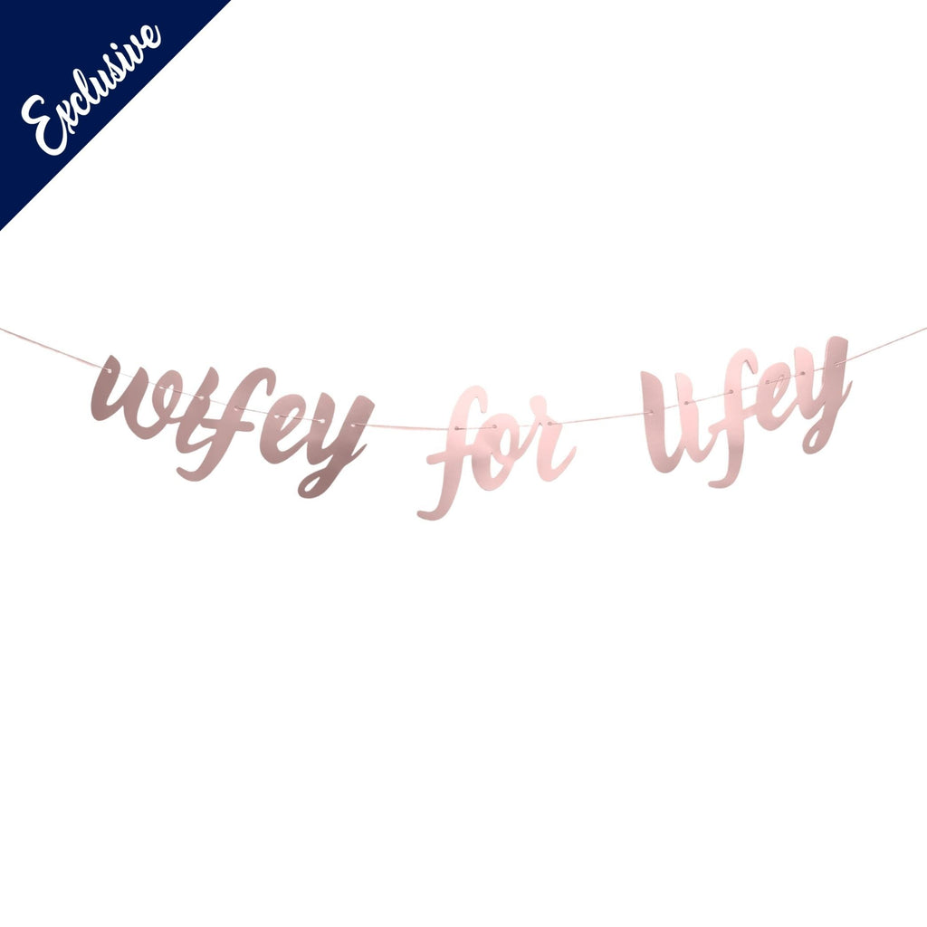 Wifey for Lifey rose gold banner Lively & Co
