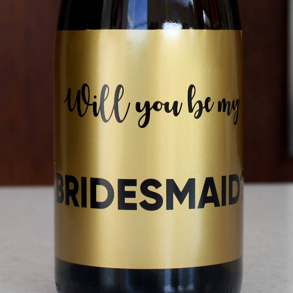 Gold Bridesmaid Proposal Stickers Lively & Co 
