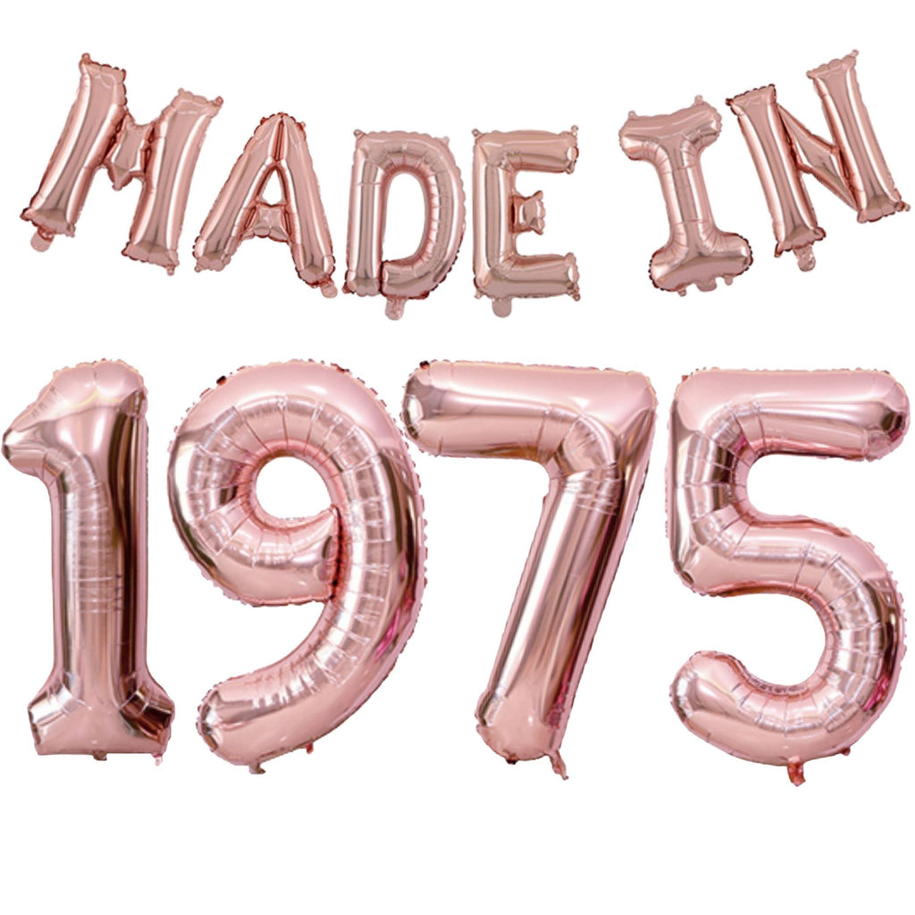 "MADE IN" Foil Balloon Set Rose Gold Lively & Co 