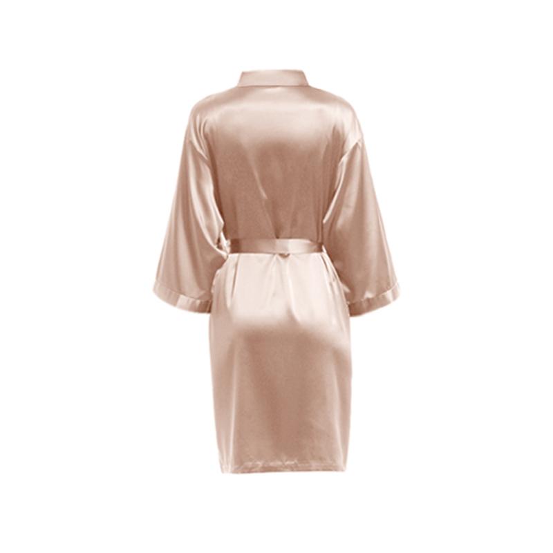 Stunning Satin Robe - Champagne at Lively & Co