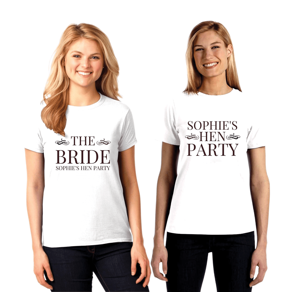 Hen's Party Personalised T-Shirts NEW Lively & Co